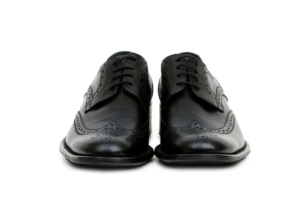 Black shoes isolated on the white — Stock Photo, Image