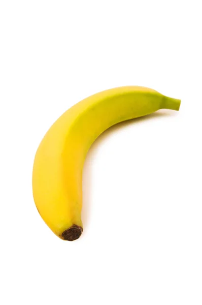 Gele bananen geïsoleerd op de witte — Stockfoto