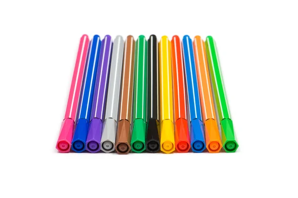 Auswahl an Bleistiften isoliert — Stockfoto