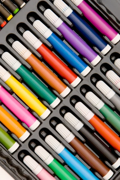 Conjunto de crayones aislados en el blanco —  Fotos de Stock