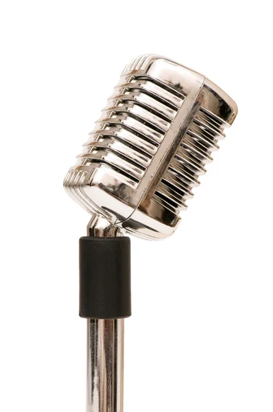 Vintage mikrofon isolerade — Stockfoto