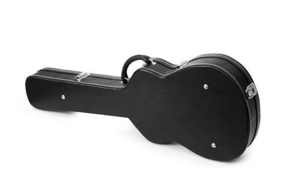 Black guitar case isolated — Stock Photo, Image