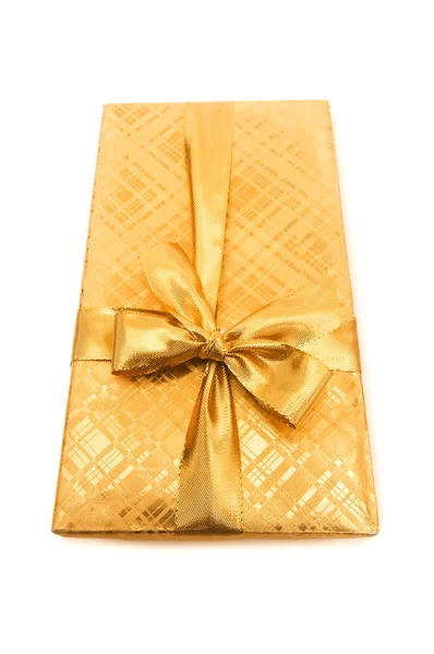 Gift box isolated on the white — Stock Photo, Image
