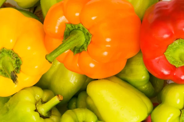 Bell peppers arranged — Stock Photo, Image