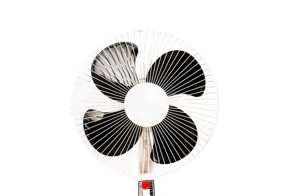 Elektrikli fan üzerinde beyaz izole — Stok fotoğraf
