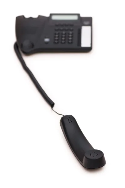 Απομονωθεί σε λευκό το τηλέφωνο του γραφείου — Φωτογραφία Αρχείου