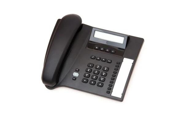 Ofis telefon üzerinde beyaz izole — Stok fotoğraf