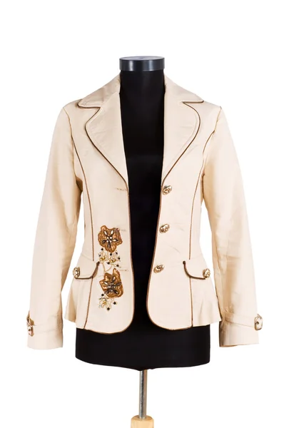 Elegante giacca isolata sul bianco — Foto Stock