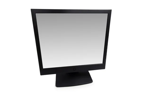 Elszigetelt fekete lcd monitor — Stock Fotó