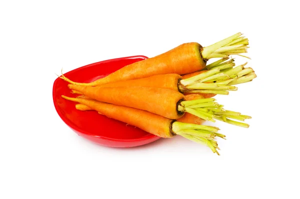 Zanahorias frescas aisladas en el blanco —  Fotos de Stock