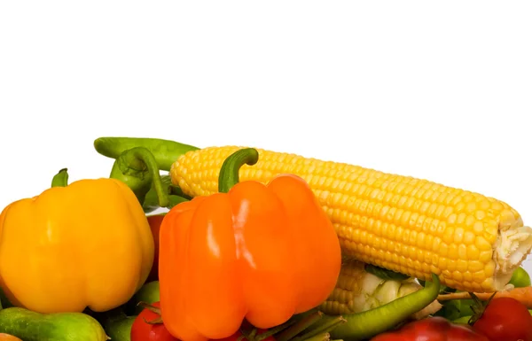 Forskellige grøntsager isoleret - Stock-foto