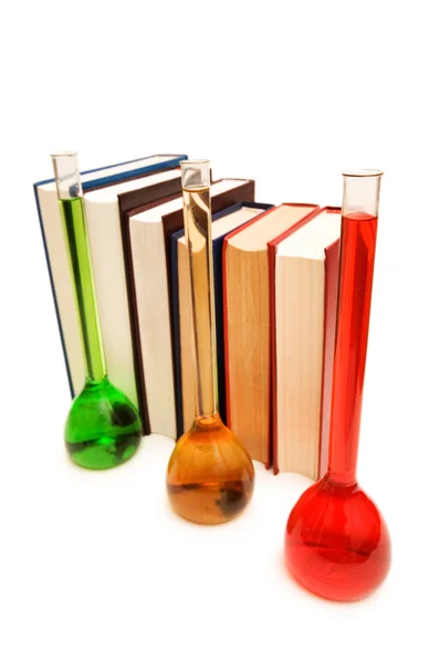 Books and tubes — Stock Photo, Image