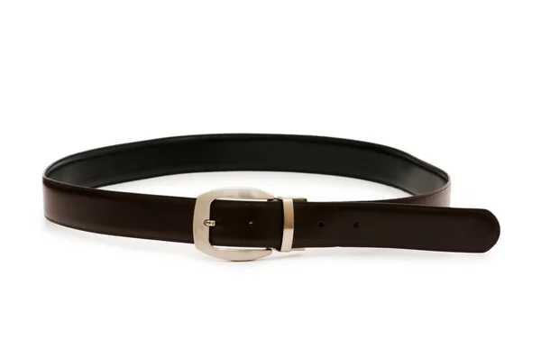 Cinturão masculino isolado no branco — Fotografia de Stock