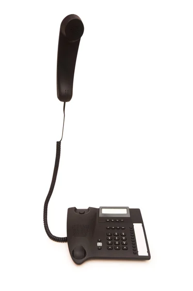 Telefone com receptor pendurado isolado — Fotografia de Stock