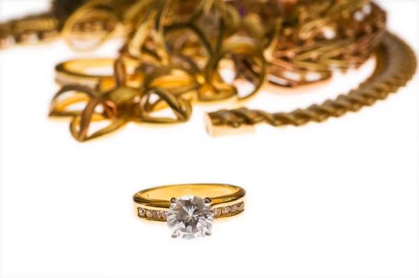 Izole çeşitli mücevherler — Stok fotoğraf