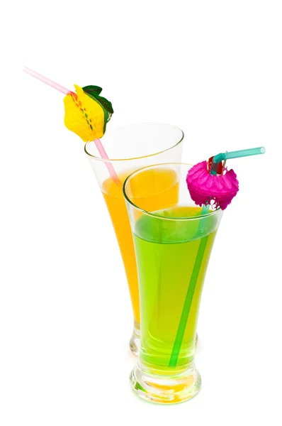 Apelsin- och cocktail isolerade — Stockfoto