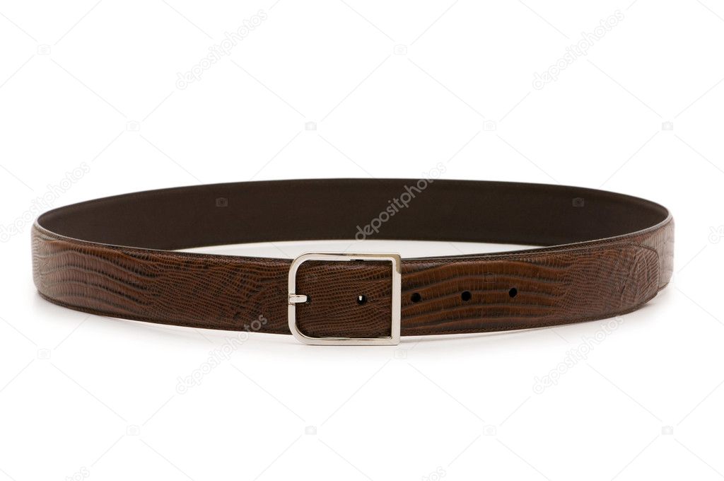 Men's belt isolated on the white