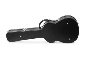 gitar kutusu üzerinde beyaz izole