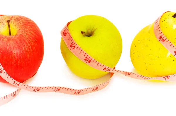 苹果和梨说明节食 — 图库照片