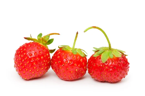 Red strawberry isolated on the white — Stock Photo, Image