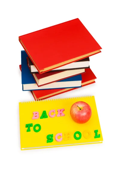 Concetto di ritorno a scuola con i libri — Foto Stock