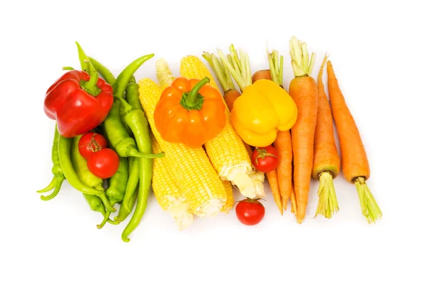Diverse groenten geïsoleerd — Stockfoto