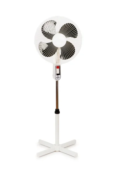 Elektrický ventilátor izolovaných na bílém — Stock fotografie