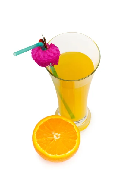 Orangencocktail isoliert auf dem weißen — Stockfoto