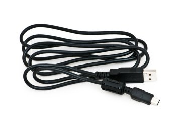 USB cable isolated on the white clipart