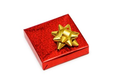 THW beyaz izole kırmızı giftbox