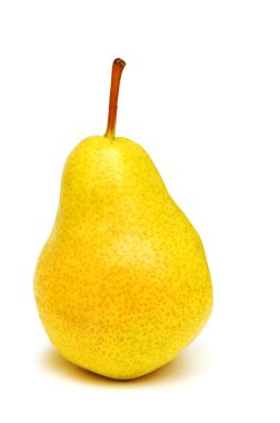 Yellow pear isolated on the white clipart