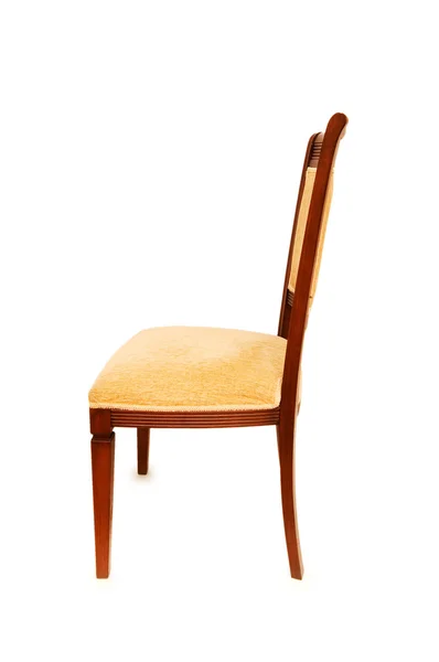 Dřevěná židle izolovaných na bílém — Stock fotografie