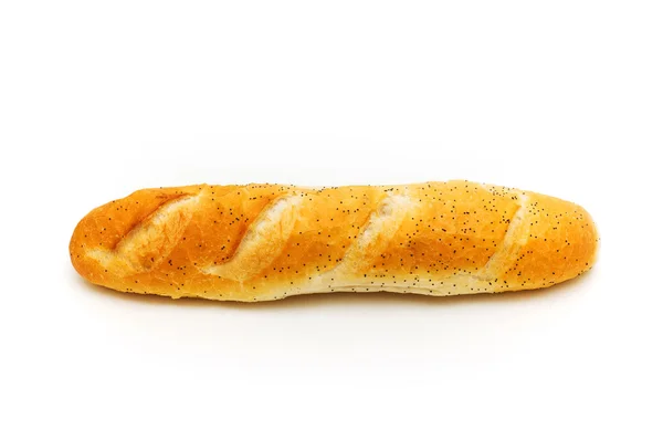 Friss kenyér elszigetelt a fehér — Stock Fotó