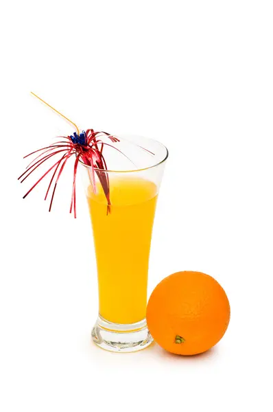 Orange cocktail isolated on the white — Stock Photo, Image