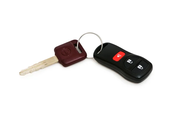 Car keys isolated on the white — Stock Photo, Image