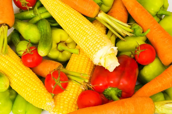 Διάφορα λαχανικά απομονωθεί — Φωτογραφία Αρχείου