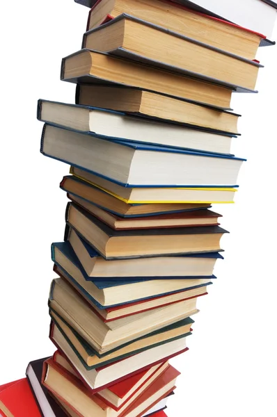 Montón de libros aislados en el blanco —  Fotos de Stock