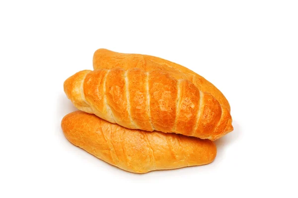 Brood van brood geïsoleerd op de witte — Stockfoto