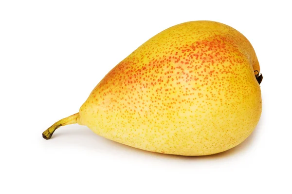 Жовтий персик ізольований на білому — стокове фото