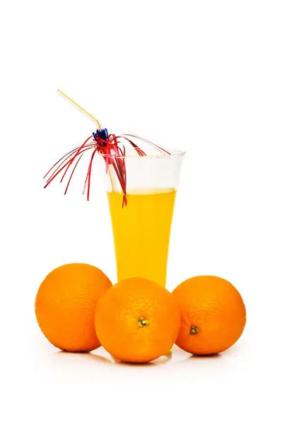 Orange cocktail isolated on the white — Stock Photo, Image