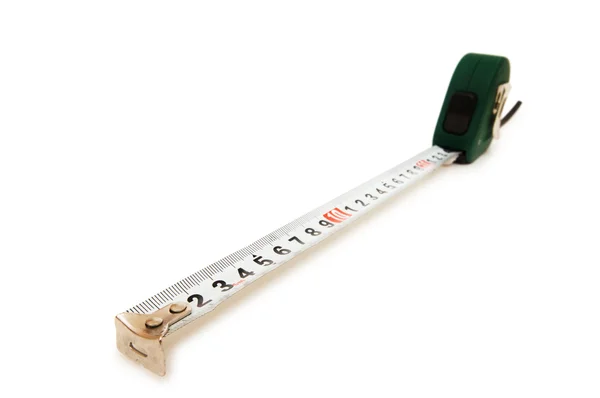 Fita de medição isolada no branco — Fotografia de Stock