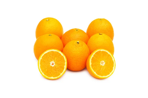 Pile of oranges isolated — Stock Photo, Image