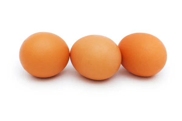 Група ізольованих яєць — стокове фото
