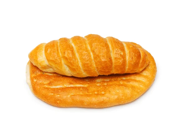 Brood van brood geïsoleerd op de witte — Stockfoto