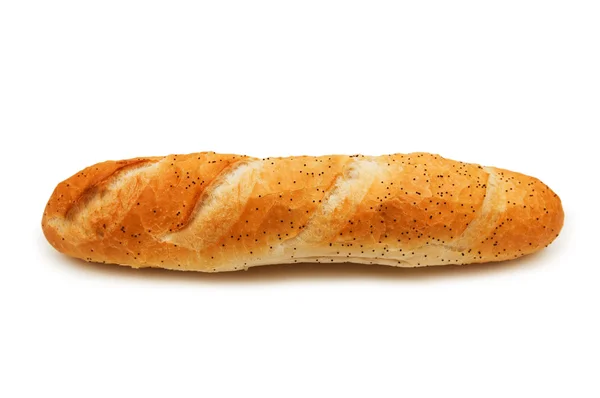 Καρβέλι ψωμί απομονωμένη στο λευκό — Φωτογραφία Αρχείου
