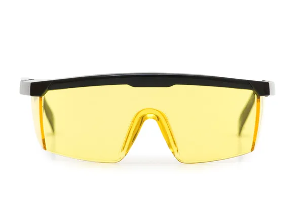 Izole sarı koruyucu gözlük — Stok fotoğraf