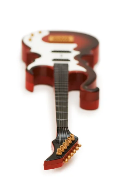 Рок-гитара на белом — стоковое фото