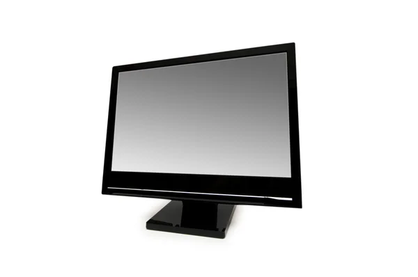 Black lcd monitor isolated — Stock Photo, Image