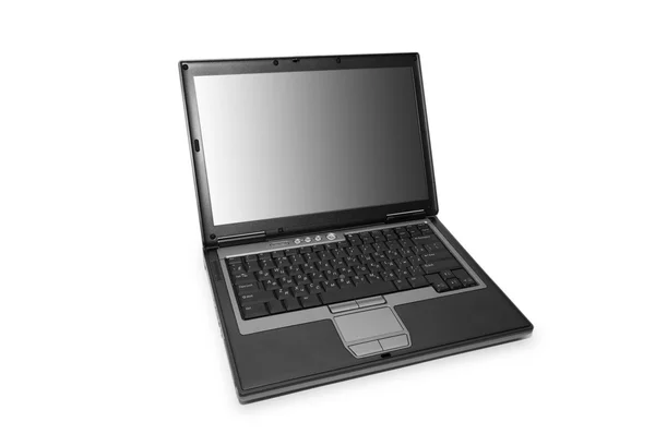 Silver laptop isolerat på vita — Stockfoto