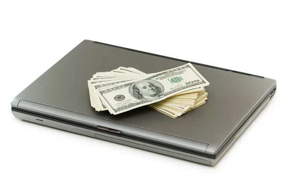 E-commerce concept with dollars — Stock Photo, Image